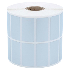 Polyester Etiketten, silber, permanent klebend, 38 x 23 mm - Zum Produkt