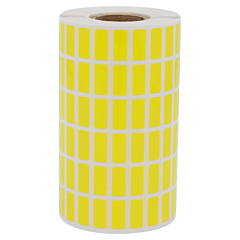 Polyester Etiketten, gelb, permanent klebend, 15 x 6,35 mm - Zum Produkt