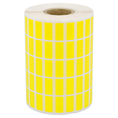Polyester Etiketten, gelb, permanent klebend, 16 x 9 mm - Zum Produkt