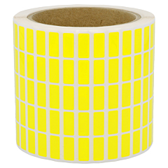 Polyester Etiketten, gelb, permanent klebend, 16 x 9 mm - Zum Produkt