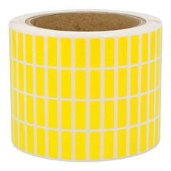 Polyester Etiketten, gelb, permanent klebend, 16,5 x 5,1 mm - Zum Produkt