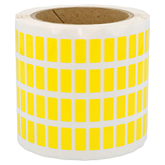 Polyester Etiketten, gelb, permanent klebend, 18 x 8 mm - Zum Produkt