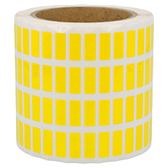 Polyester Etiketten, gelb, permanent klebend, 20 x 8 mm - Zum Produkt
