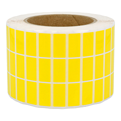 Polyester Etiketten, gelb, permanent klebend, 25,4 x 12,7 mm - Zum Produkt