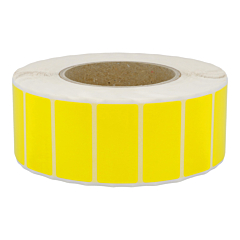 Polyester Etiketten, gelb, permanent klebend, 50,8 x 25,4 mm - Zum Produkt