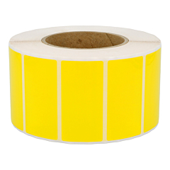 Polyester Etiketten, gelb, permanent klebend, 74 x 37 mm - Zum Produkt