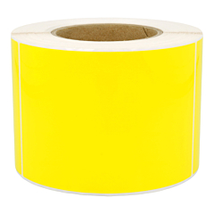 Polyester Etiketten, gelb, permanent klebend, 100 x 150 mm - Zum Produkt