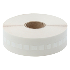 Polyester Etiketten, weiß, permanent klebend, 6,35 x 6,35 mm - Zum Produkt