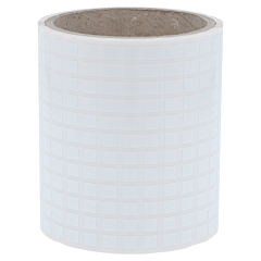 Polyester Etiketten, weiß, permanent klebend, 6,35 x 6,35 mm - Zum Produkt