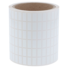 Polyester Etiketten, weiß, permanent klebend, 15 x 6,35 mm - Zum Produkt