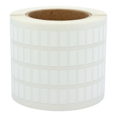Polyester Etiketten, weiß, permanent klebend, 19 x 6,35 mm - Zum Produkt