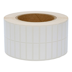 Polyester Etiketten, weiß, permanent klebend, 31,8 x 9,4 mm - Zum Produkt