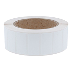 Polyester Etiketten, weiß, permanent klebend, 38 x 19 mm - Zum Produkt