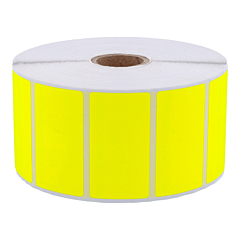 Neon Etiketten, Papier, leuchtgelb, 57,15 x 31,75 mm - Zum Produkt