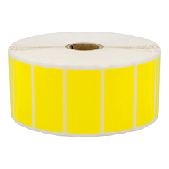 Polyester Etiketten, gelb, permanent klebend, 50,8 x 25,4 mm - Zum Produkt