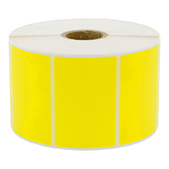 Polyester Etiketten, gelb, permanent klebend, 60 x 40 mm - Zum Produkt