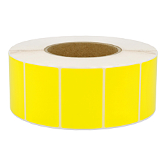 Polyester Etiketten, gelb, permanent klebend, 70 x 32 mm - Zum Produkt