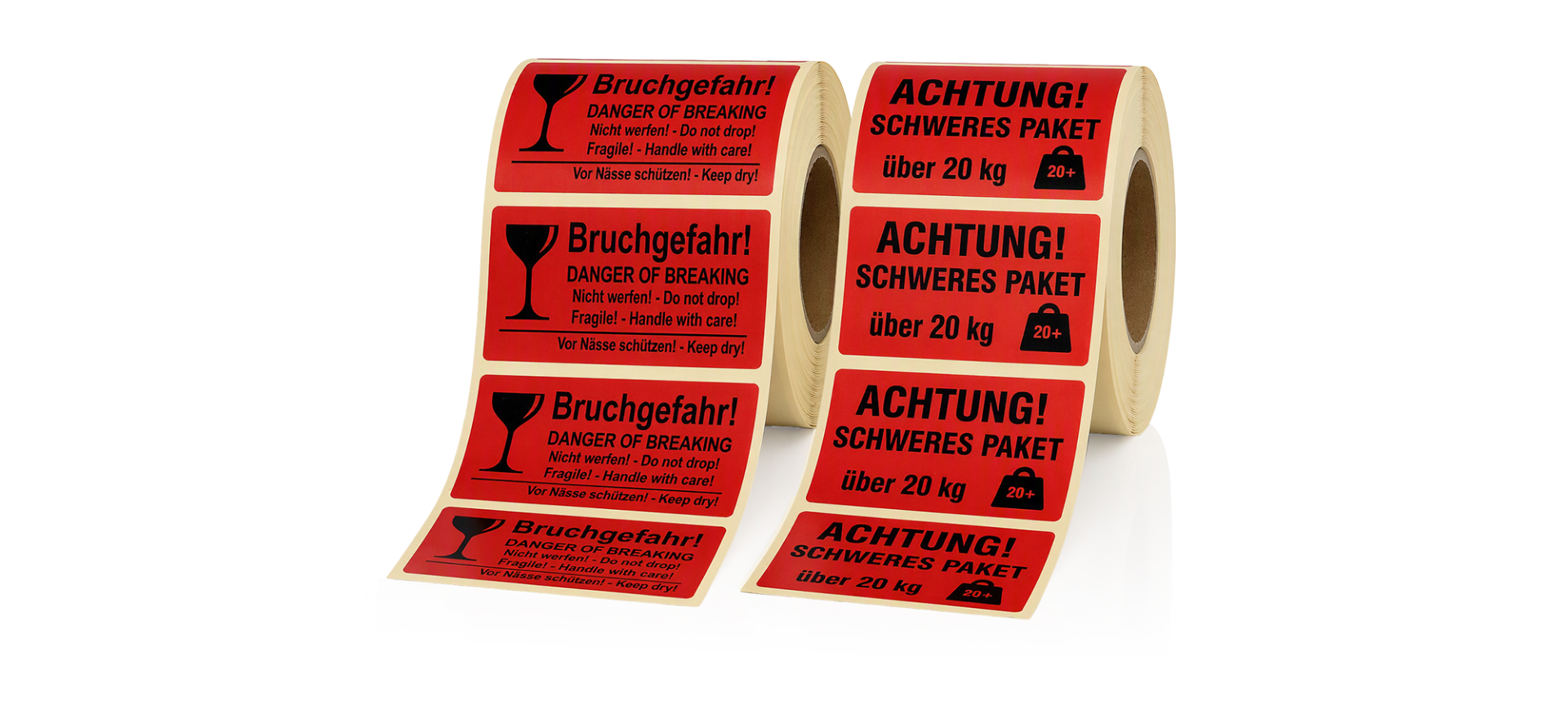 Bedruckte Versandaufkleber für Versandstücke - Zu den bedruckten Versandaufklebern