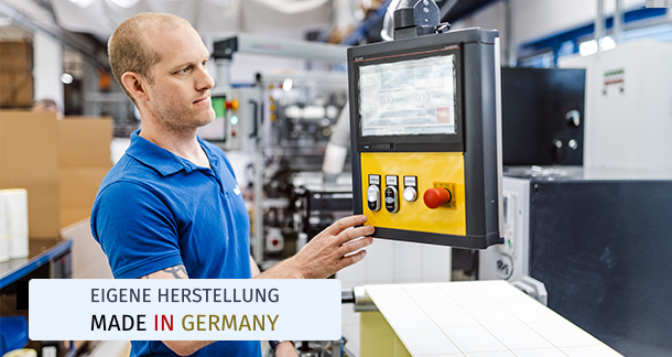 Thermodirekt- und Thermotransfer Etiketten auf Rolle, Bogen oder Leporello