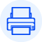 Icon eines Druckers mit hervorgehobenem Druckbild als Symbol f&uuml;r kontrastreiches Druckbild, geeignet f&uuml;r klare und scanbare Druckergebnisse.
